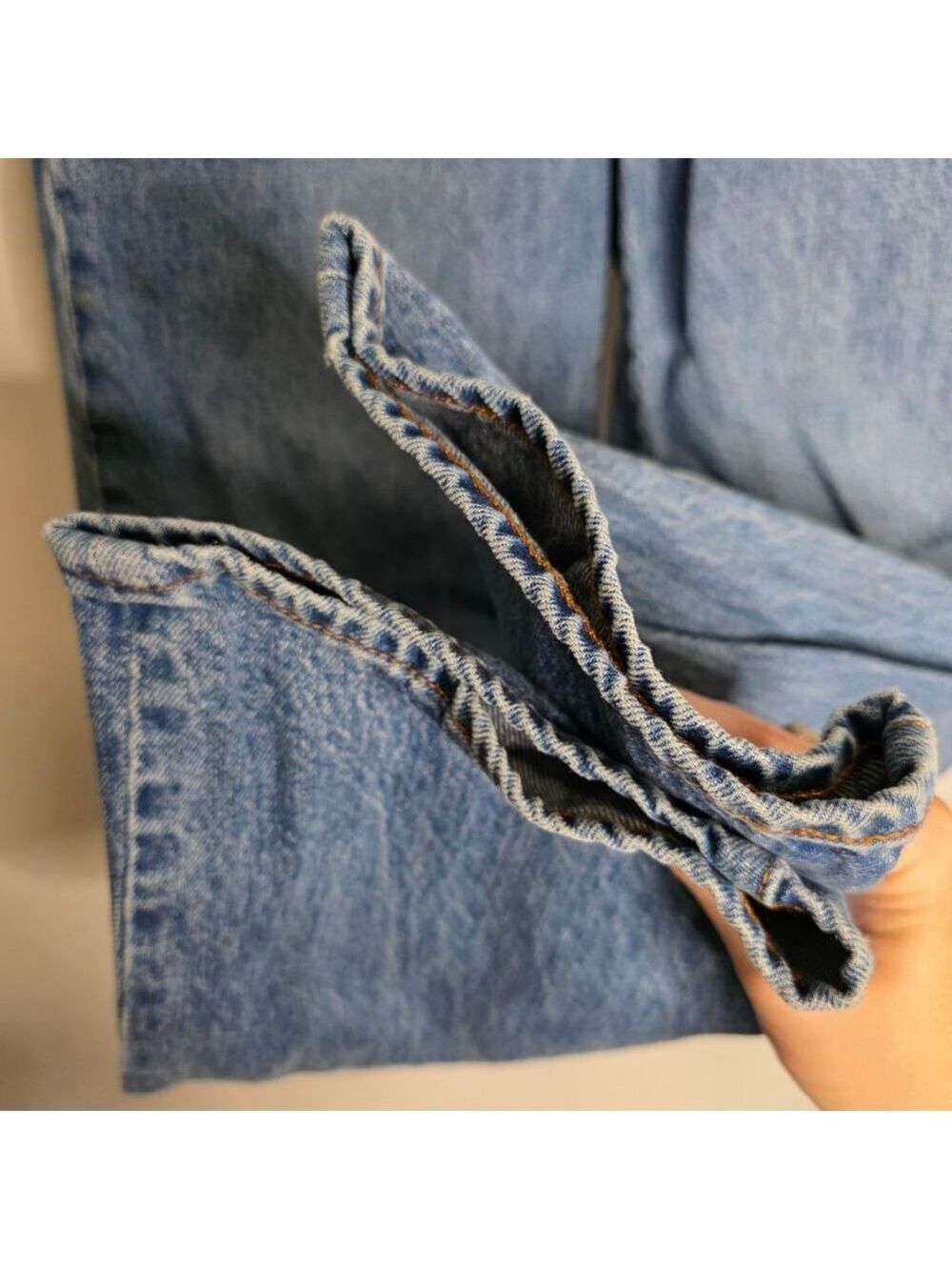 Women's Aritzia Denim Forum Blue High Rise Baggy Jeans Size 24 - Picture 3 of 7